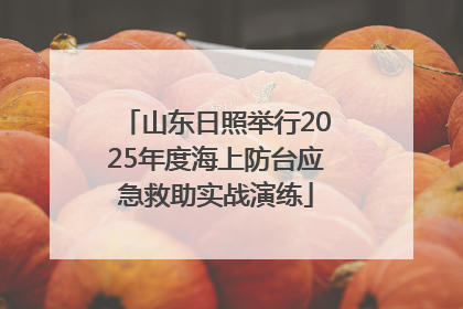 山东日照举行2025年度海上防台应急救助实战演练