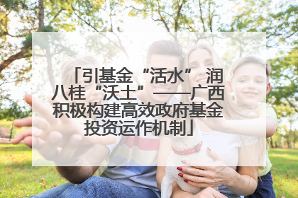 引基金“活水” 润八桂“沃土”——广西积极构建高效政府基金投资运作机制