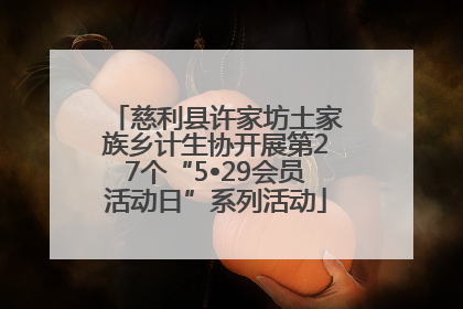 慈利县许家坊土家族乡计生协开展第27个“5•29会员活动日”系列活动