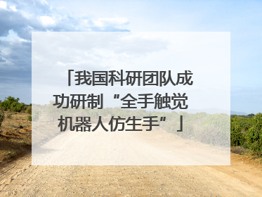 我国科研团队成功研制“全手触觉机器人仿生手”