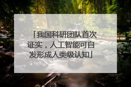 我国科研团队首次证实，人工智能可自发形成人类级认知