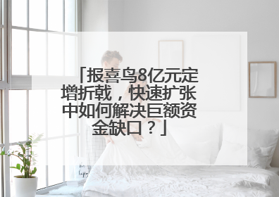 报喜鸟8亿元定增折戟，快速扩张中如何解决巨额资金缺口？