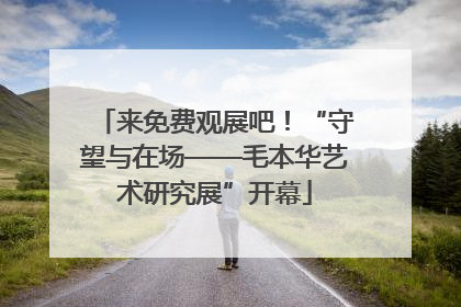 来免费观展吧！“守望与在场——毛本华艺术研究展”开幕