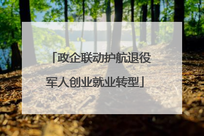 政企联动护航退役军人创业就业转型