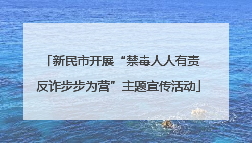 新民市开展“禁毒人人有责 反诈步步为营”主题宣传活动