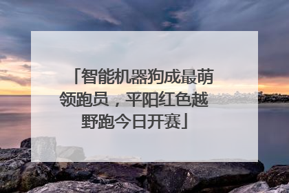 智能机器狗成最萌领跑员，平阳红色越野跑今日开赛