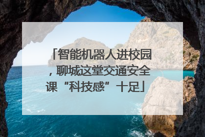 智能机器人进校园，聊城这堂交通安全课“科技感”十足