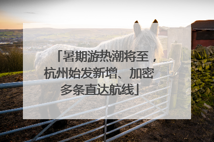 暑期游热潮将至，杭州始发新增、加密多条直达航线