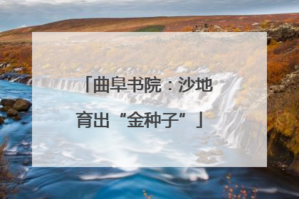 曲阜书院：沙地育出“金种子”