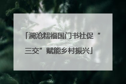 澜沧糯福国门书社促“三交”赋能乡村振兴
