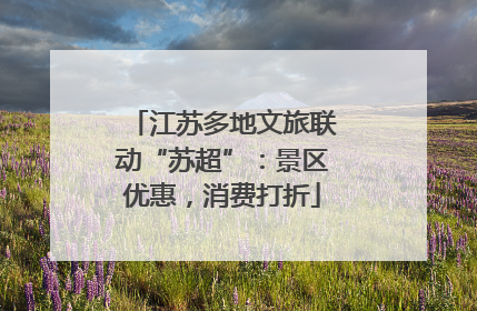 江苏多地文旅联动“苏超”：景区优惠，消费打折