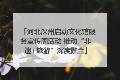 河北深州启动文化馆服务宣传周活动 推动“非遗+旅游”深度融合