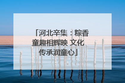 河北辛集：粽香童趣相辉映 文化传承润童心