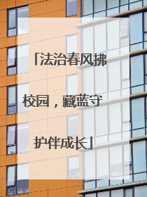 法治春风拂校园，藏蓝守护伴成长