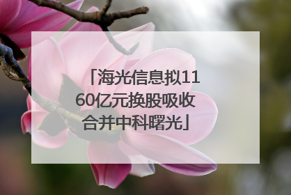 海光信息拟1160亿元换股吸收合并中科曙光