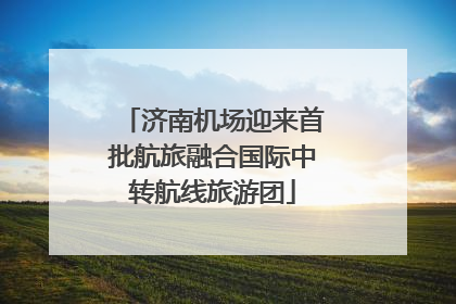 济南机场迎来首批航旅融合国际中转航线旅游团