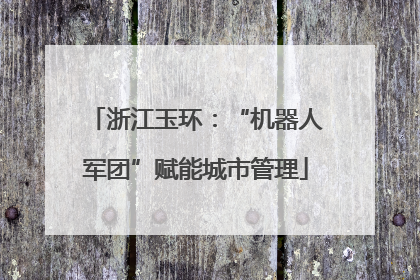 浙江玉环：“机器人军团”赋能城市管理