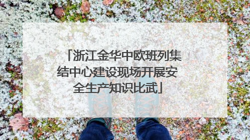 浙江金华中欧班列集结中心建设现场开展安全生产知识比武