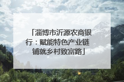 淄博市沂源农商银行：赋能特色产业链 铺就乡村致富路
