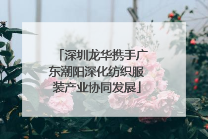深圳龙华携手广东潮阳深化纺织服装产业协同发展