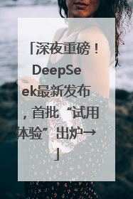 深夜重磅！DeepSeek最新发布，首批“试用体验”出炉→