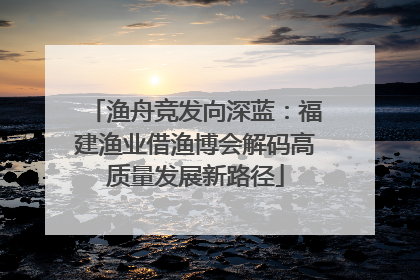 渔舟竞发向深蓝：福建渔业借渔博会解码高质量发展新路径