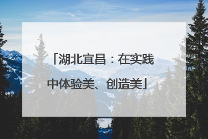 湖北宜昌：在实践中体验美、创造美