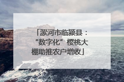 漯河市临颍县：“数字化”樱桃大棚助推农户增收