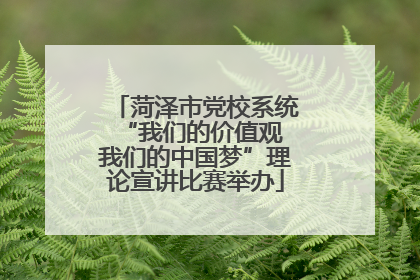 菏泽市党校系统“我们的价值观 我们的中国梦”理论宣讲比赛举办