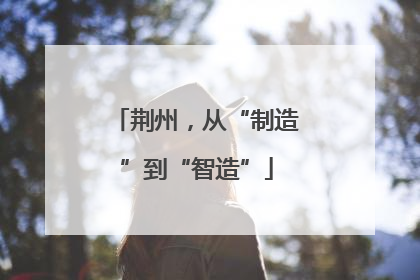 荆州，从“制造”到“智造”