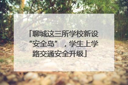 聊城这三所学校新设“安全岛”，学生上学路交通安全升级