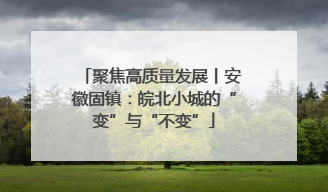 聚焦高质量发展丨安徽固镇：皖北小城的“变”与“不变”