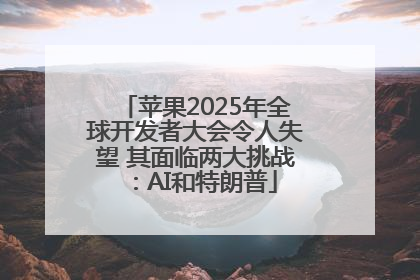 苹果2025年全球开发者大会令人失望 其面临两大挑战：AI和特朗普