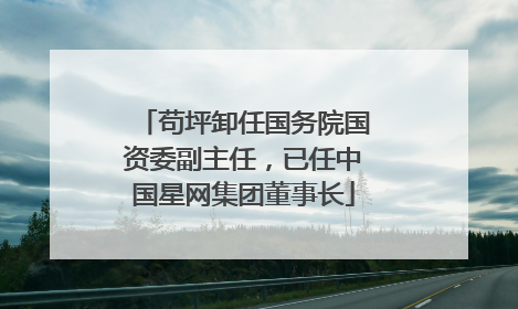 苟坪卸任国务院国资委副主任，已任中国星网集团董事长