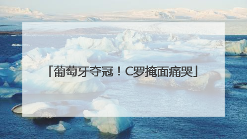 葡萄牙夺冠！C罗掩面痛哭