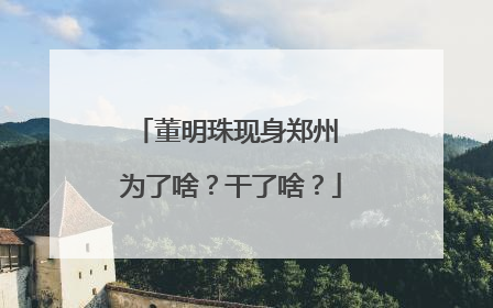 董明珠现身郑州 为了啥？干了啥？