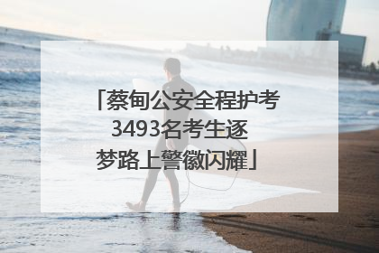 蔡甸公安全程护考 3493名考生逐梦路上警徽闪耀
