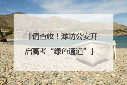 请查收！潍坊公安开启高考“绿色通道”