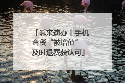 诉来速办丨手机套餐“被增值” 及时退费获认可