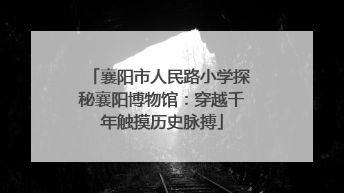襄阳市人民路小学探秘襄阳博物馆：穿越千年触摸历史脉搏
