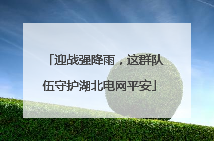 迎战强降雨，这群队伍守护湖北电网平安
