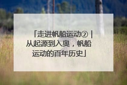 走进帆船运动②｜从起源到入奥，帆船运动的百年历史