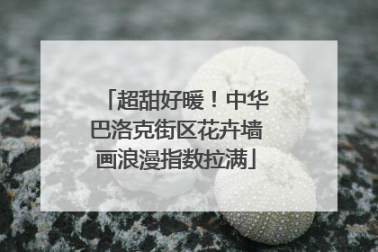 超甜好暖！中华巴洛克街区花卉墙画浪漫指数拉满
