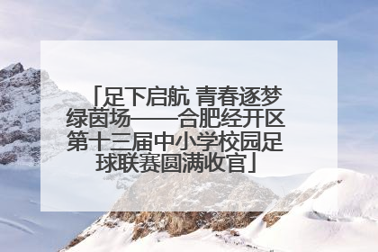 足下启航 青春逐梦绿茵场——合肥经开区第十三届中小学校园足球联赛圆满收官