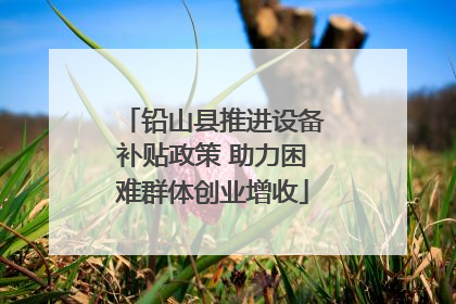 铅山县推进设备补贴政策 助力困难群体创业增收