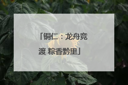 铜仁：龙舟竞渡 粽香黔里