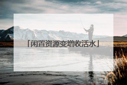 闲置资源变增收活水
