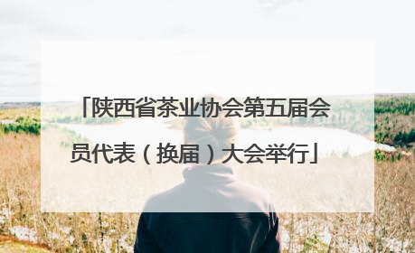 陕西省茶业协会第五届会员代表（换届）大会举行