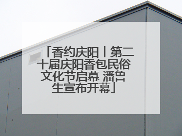 香约庆阳丨第二十届庆阳香包民俗文化节启幕 潘鲁生宣布开幕