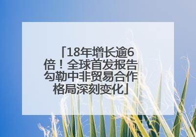 18年增长逾6倍！全球首发报告勾勒中非贸易合作格局深刻变化